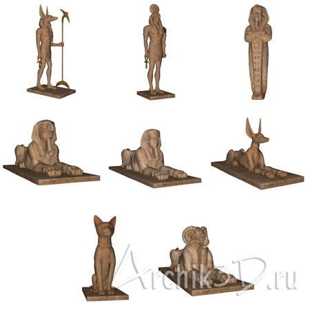 египетские скульптуры
